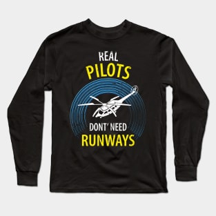 Helicopter Pilot Long Sleeve T-Shirt